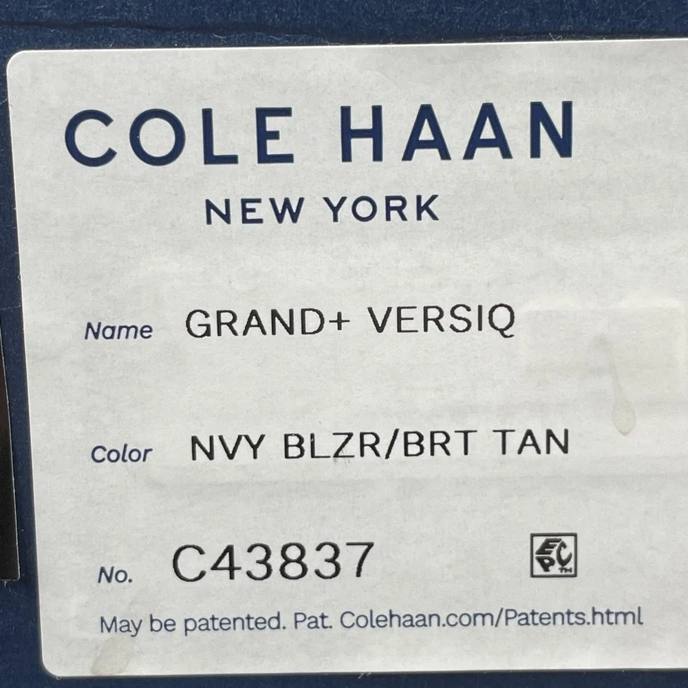 Cole Haan Grand+ Versiq Mens Size 9.5 Athletic Sneakers Navy Blue Shoes C43837